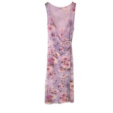 Sweet Pea by Stacy Frati Gray Rose Floral Mesh Wrap Top, Size XL — listing 2