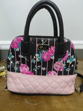 Luv Betsey by Betsey Johnson Floral Quilted Mini Dome Satchel Crossbody Bag