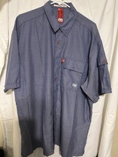 Marc Ecko Cut & Sew Men's Short-Sleeve Button-Up Shirt, Size L, Black/White Textured Print with Zip Chest Pocket — listing 3