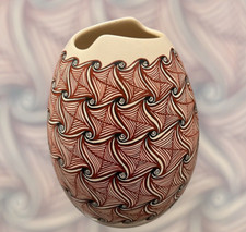 Vintage Cream Ceramic Baluster Vase with Blue Rose Decal and Gold Trim — listing 2