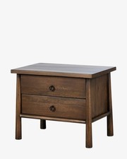 Hand-Carved Mango Wood 2-Drawer Trinket Box / Mini Chest, Boho Whitewash Floral — listing 4
