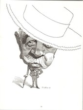 Original Caricature Drawing of Boy Playing Football, Signed Vincent — listing 4