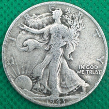 1943 Walking Liberty Half Dollar 90% Silver US Coin — listing 2