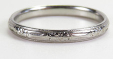 Antique British Hallmarked Gold Wedding Band Ring