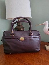 Vintage Etienne Aigner Black Leather Clutch/Shoulder Bag with Gold Logo Plaque — listing 3