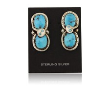 Effie Calavasa Zuni Sterling Silver & Turquoise Snake Ring Size 5-6 — listing 6