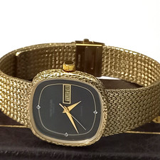 Favre-Leuba Genève Ladies 18k Gold Cocktail Watch with Integrated Mesh Bracelet — listing 6