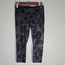 Lululemon Black & White Floral Print High-Rise Crop Leggings — listing 5