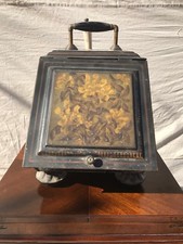 Antique Toleware Coal Hod / Purdonium with Hand-Painted Floral Decoration — listing 3