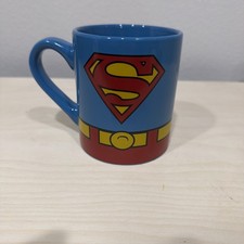 Superman Logo Splatter 14 oz Ceramic Coffee Mug by Silver Buffalo (DC Comics), listing 5