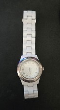 Relic Women's White Silicone Band Crystal-Accent Quartz Watch, Model ZR11898 — listing 3