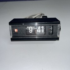 Vintage Copal Model 227 Flip Clock, Faux Rosewood Case, listing 6