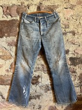 Vintage 1970s Levi's 646 Orange Tab Bell Bottom Flare Jeans — listing 3