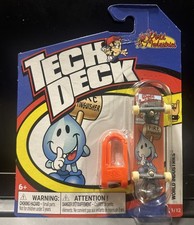 Tech Deck World Industries Fingerboard - Yellow Checkerboard Flameboy/Wet Willy — listing 3