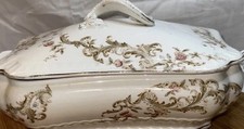 John Maddock & Sons Royal Vitreous Saucer with Floral Trellis Border — listing 3