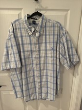 U.S. Polo Assn. Men's Short Sleeve Band Collar Plaid Shirt 2XL — listing 5