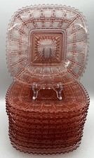 Pink Depression Glass Ribbed Cookie Jar / Grease Jar (No Lid), 1930s — listing 6