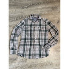 The North Face Women's Relaxed Fit Woven Flannel Shirt, Purple Plaid, Size L — listing 6