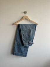Levi's Engineered Jeans Dark Rinse Denim, Rear View with Cinch Back and Leather Patch — listing 3