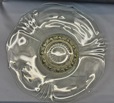 Vintage Yellow Depression Glass Etched Floral Plate — listing 4