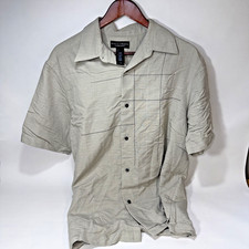 Crazy Horse Men's Short-Sleeve Tropical Leaf Print Camp Shirt, Multi, Size Large — listing 6