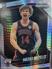 2024 Panini Prizm Draft Picks Matas Buzelis Red Cracked Ice Prizm Rookie Card, listing 3