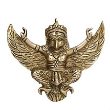 Balinese Brass Garuda Vishnu Trench-Art Sculpture on 76mm M48 Shell Casing Base — listing 4