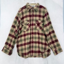Woolrich Men's Red Wool Button-Down Work Shirt, Size XL — listing 2
