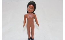 Vintage 1950s Hard Plastic 8" Walking Doll, Sleep Eyes, Nude (No Clothing) — listing 5