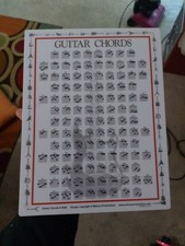Walrus Productions Mini Laminated Guitar Chords Chart #1056 — listing 3