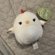 Squishmallows Yellow Chick Plush with Bow Tie and Corduroy Band
