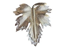 Sarah Coventry "Nature's Choice" #7933 Silver and Gold-Tone Maple Leaf Brooch and Clip Earrings Set in Original Box — listing 2
