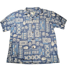 KY's Made in Hawaii Motorcycle & Palm Tree Print Aloha Shirt, Size XL — listing 6