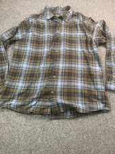 Eddie Bauer Men's Slim Fit Plaid Flannel Shirt, Size M, Blue/Green — listing 3