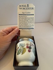 Royal Worcester Porcelain King Size Egg Coddler with Floral Pattern — listing 5
