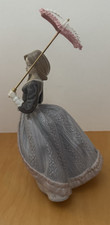 Lladró 'Girl with Umbrella and Ducks/Geese' Matte Porcelain Figurine — listing 6