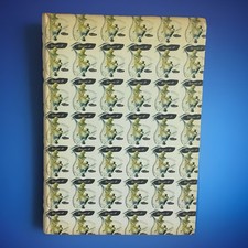 Vintage 1950s Glass Cocktail Recipe Shaker with Aluminum Lid and Yellow/Turquoise Bar Motif — listing 5
