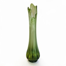 L.E. Smith Bittersweet Orange Swung Vase — listing 2