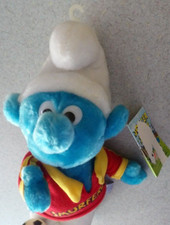 Vintage Soccer Player Smurf PVC Figure on Original Wallace Berrie Card — listing 4