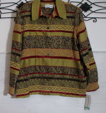Alfred Dunner Floral Print Open-Front Jacket, Size 18 — listing 2