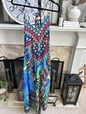 True Colours by La Moda Clothing Embellished Animal Print Maxi Dress, Size L/XL, listing 4