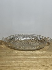 Vintage Clear Pressed Glass Footed Covered Butter or Candy Dish with Rectangular Domed Lid — listing 3