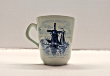 Vintage Delft-Style Blue & White Kitchen Set — Coffee Pot, Saucepan/Butter Warmer, Salt & Pepper Shakers, and Tray — listing 2