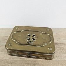 Antique French Brass Charcoal Hand/Foot Warmer with Stoker Vent — listing 5