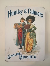Antique Huntley & Palmers 'Sweet Assorted Biscuits' Lithographed Tin Box with Royal Warrant — listing 5