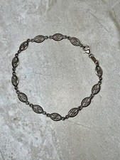 Milor Sterling Silver 925 Woven Mesh Reversible Bracelet, 7" L x 5/8" W, 21g — listing 4