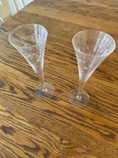 Princess House Heritage Crystal Etched Floral Champagne Flute — listing 2