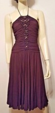 BCBG Max Azria Pale Lime Woven Halter Dress, Size 2, NWT — listing 3