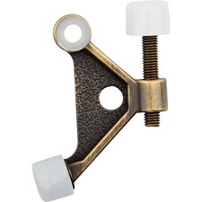 National Hardware Brass Finish Door Stop Lot - Spring Door Stop (V232) & Hinge Pin Door Stop for Hollow Core Doors (V227), listing 6