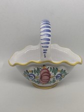 Slovak Modra Majolica Hand-Painted Ceramic Tumbler/Beaker with Grape and Floral Motif — listing 2